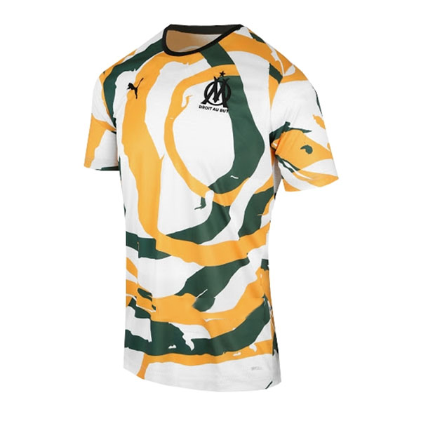 Tailandia Camiseta Marsella OM Africa 2021 2022 Blanco Naranja Verde